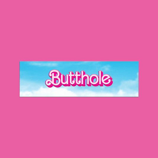 Barbie Butthole Car Magnet