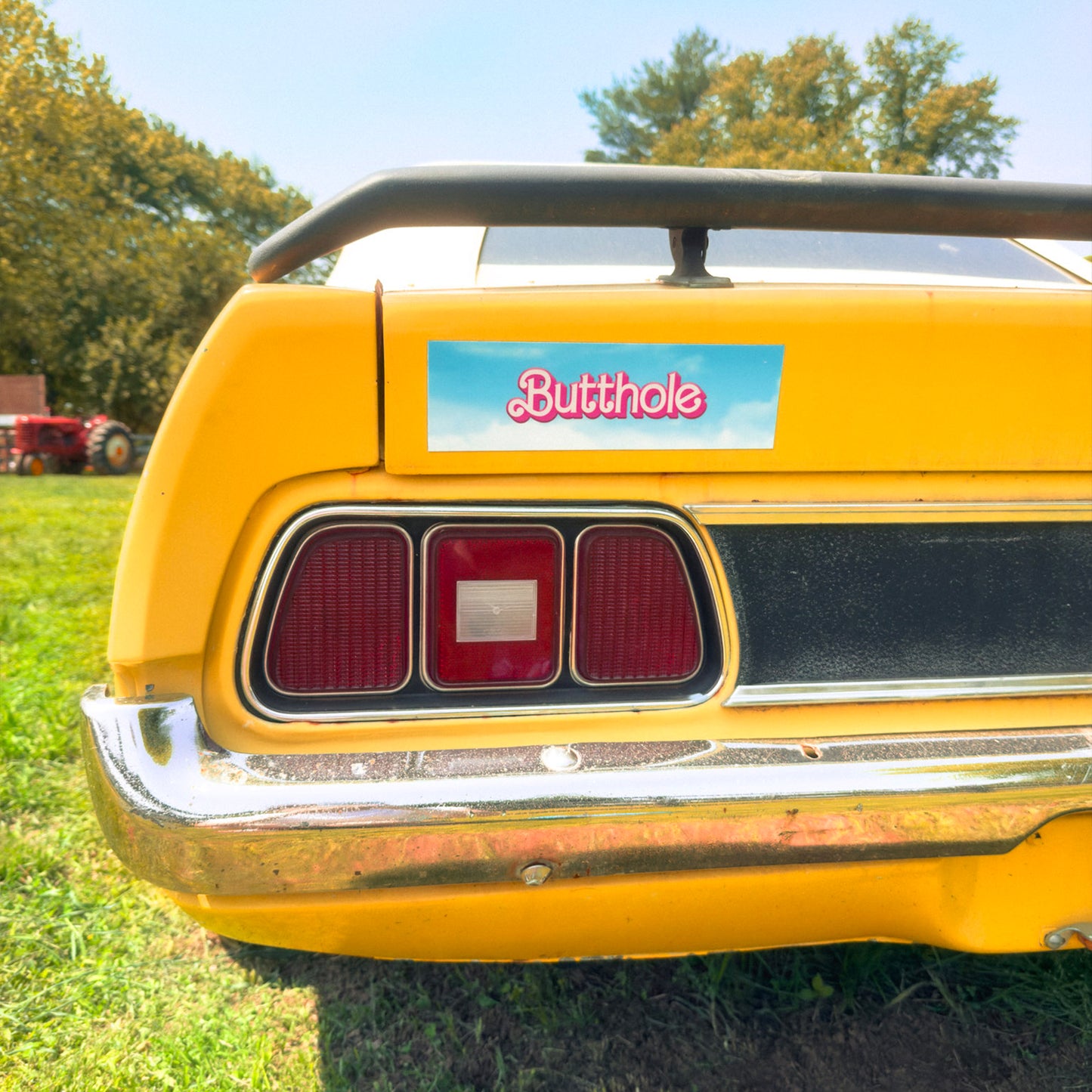 Barbie Butthole Car Magnet