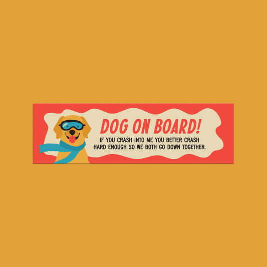 Dog On Board Car Magnet