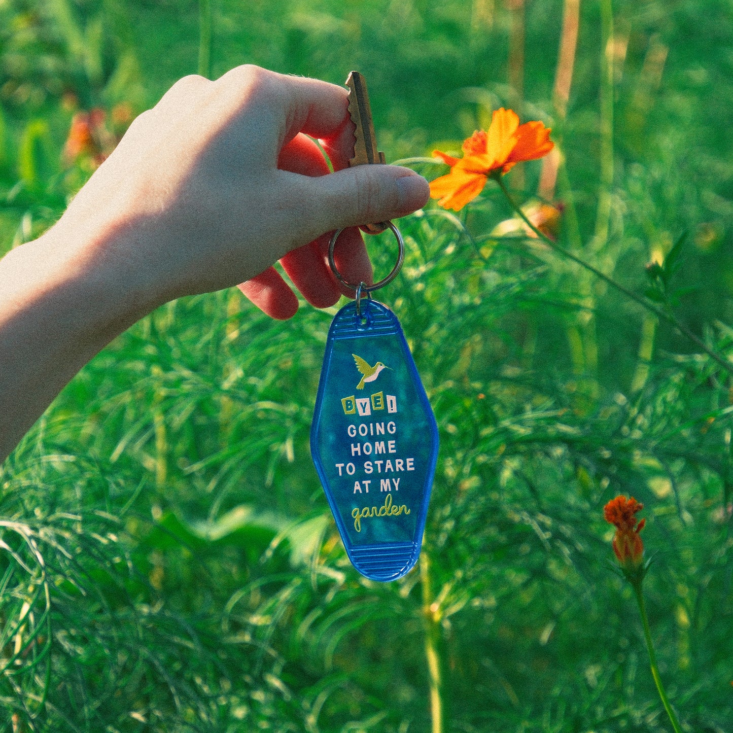 Garden Motel Keychain