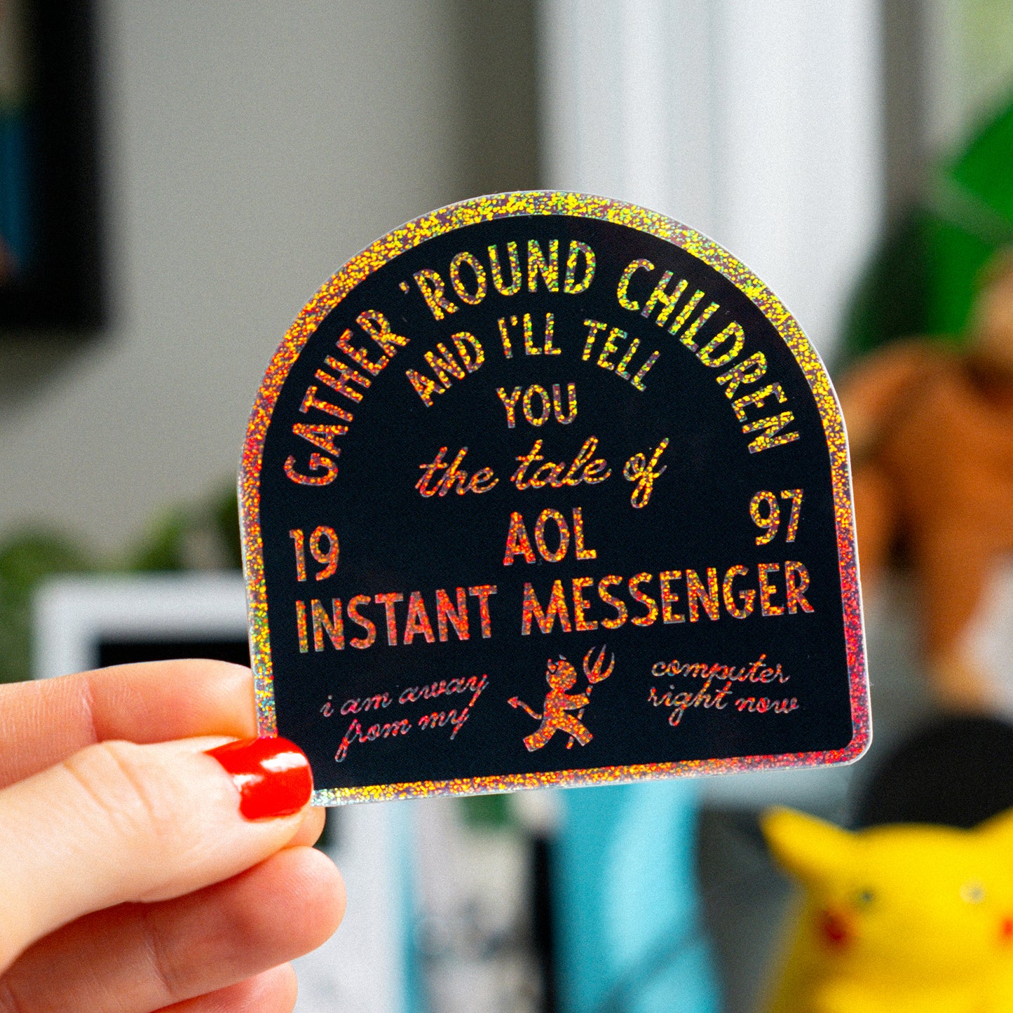 Gather 'Round AIM Sticker