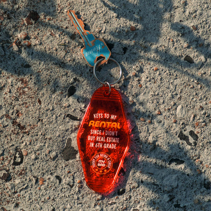 I Still Rent Motel Keychain