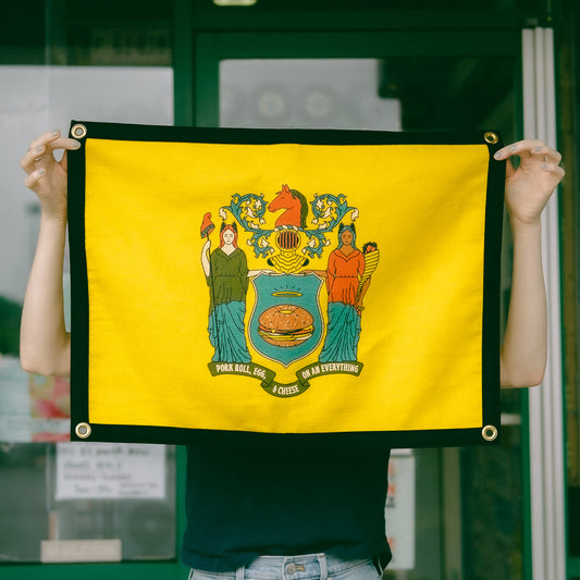 NJ Pork Roll Felt Flag