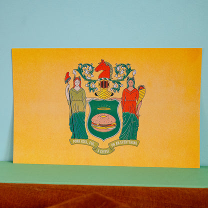Pork Roll Flag 10x16 Print