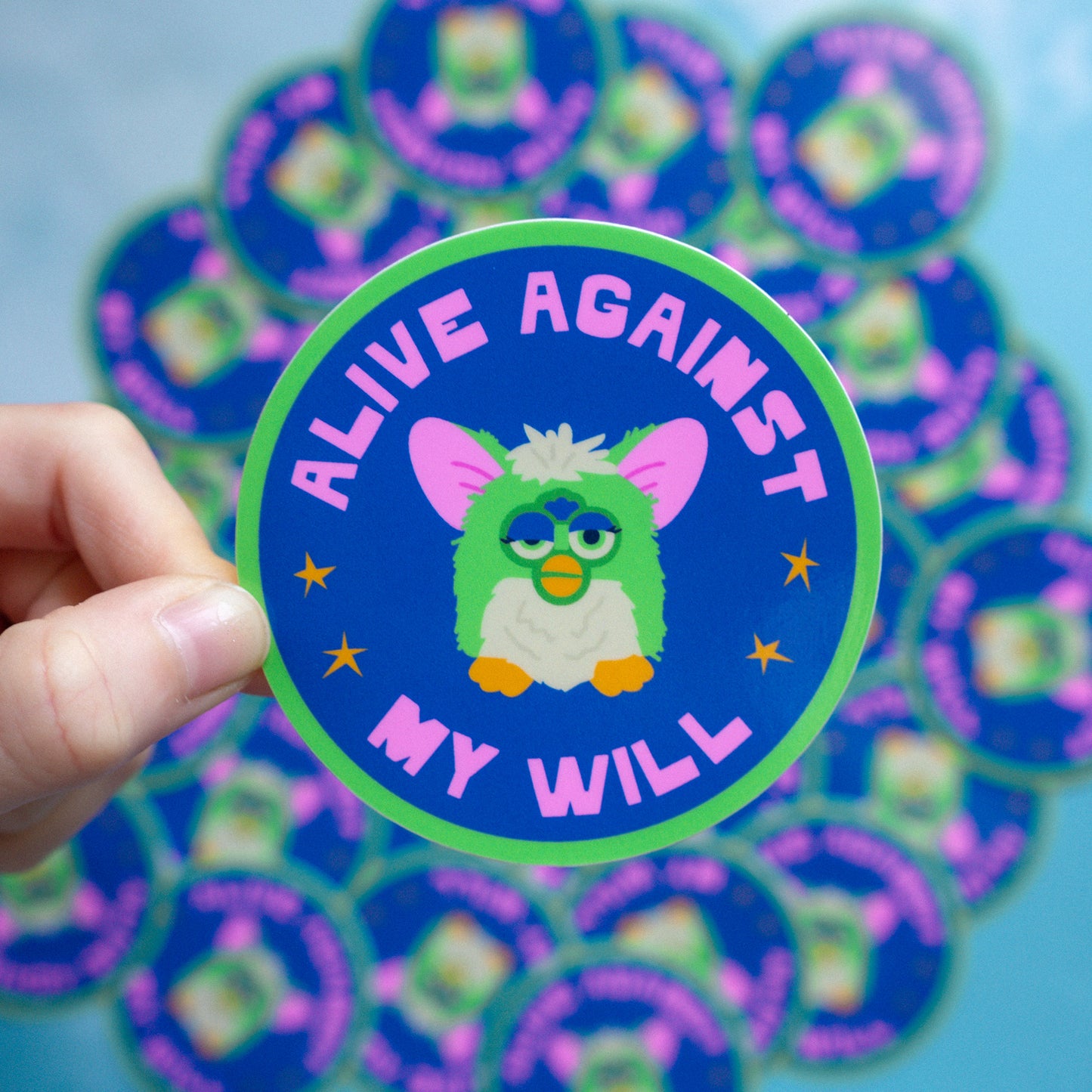Against My Will Furby Sticker