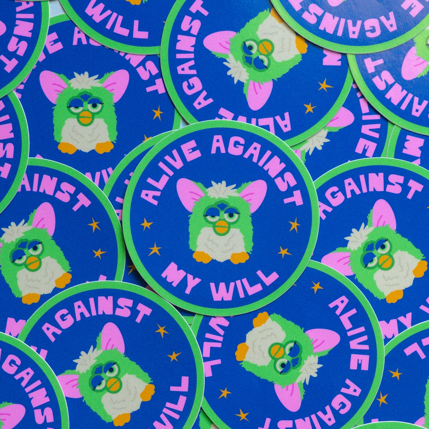 Against My Will Furby Sticker