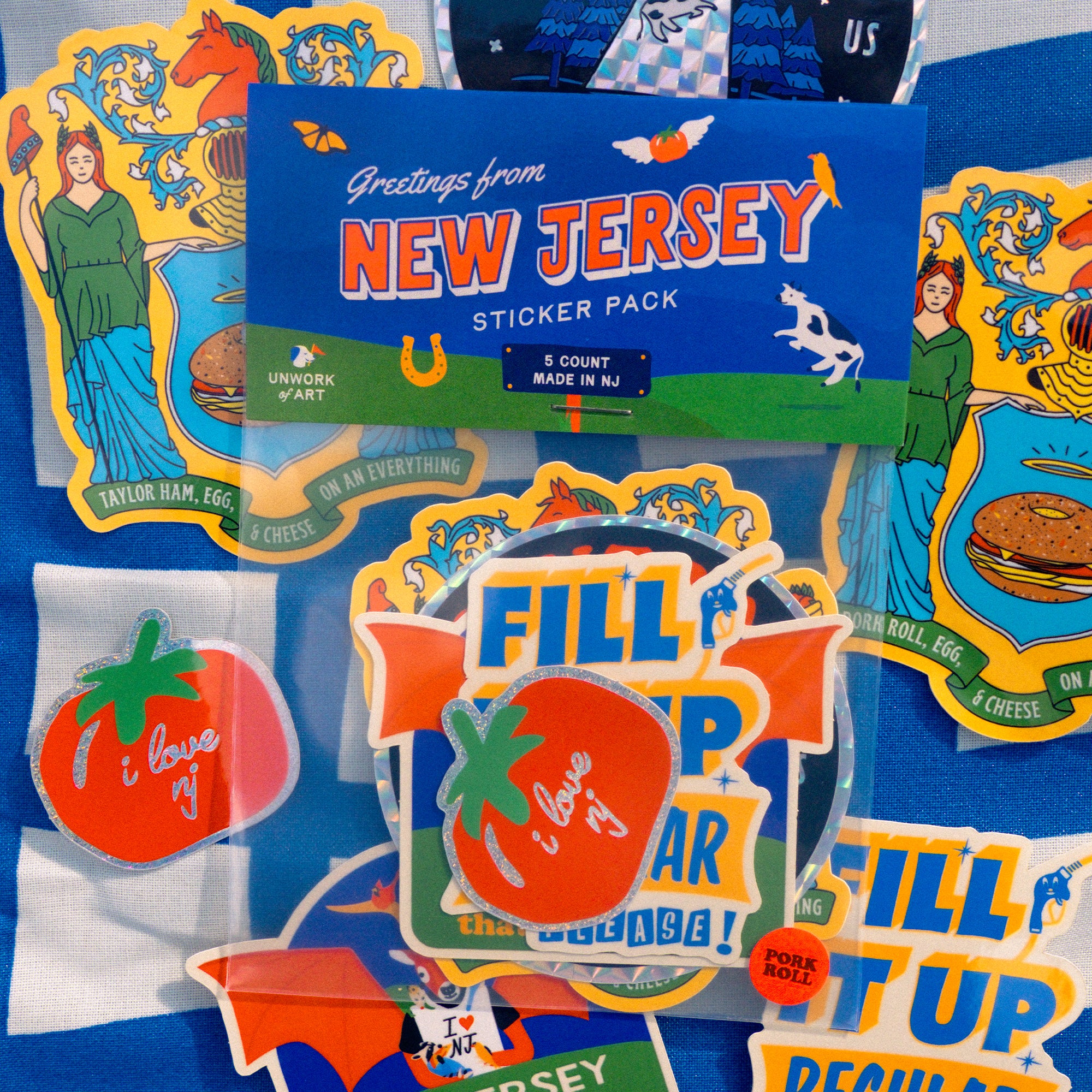 New Jersey Sticker Pack – Unwork of Art